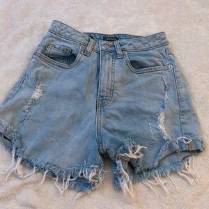 Light washed shorts